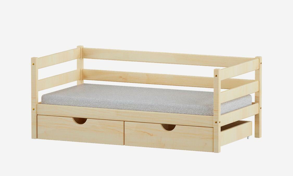 Кровать детская "Тахта"из сосны с ящиками 800*1600